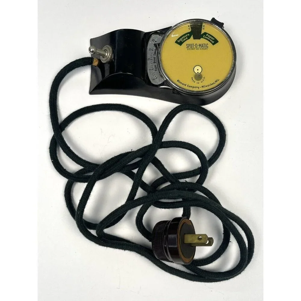 VTG KINNARD COMPANY Photography SPOT-O-MATIC Enlarging Meter w/ Box Manual WORKS